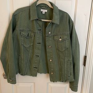 Topshop cropped jean jacket